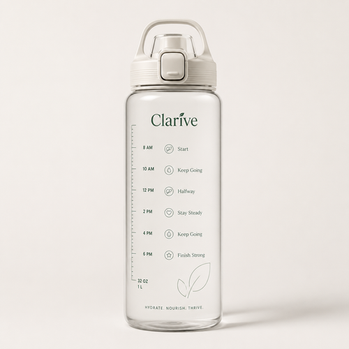 Time-Marked Water Bottle