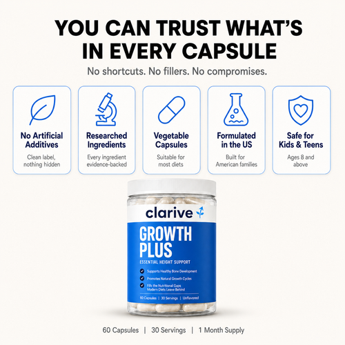 Clarive Growth Plus For Kids & Teens