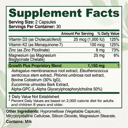 Clarive Growth Plus For Kids & Teens