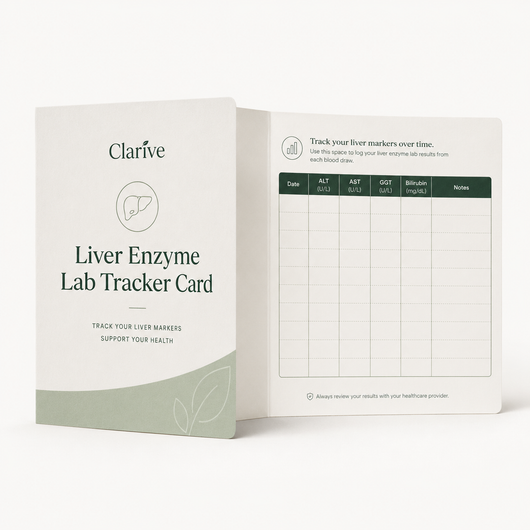 Liver Enzyme Lab Tracker Card