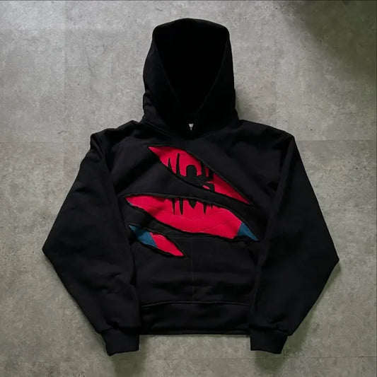 Spider Ripped Hoodie